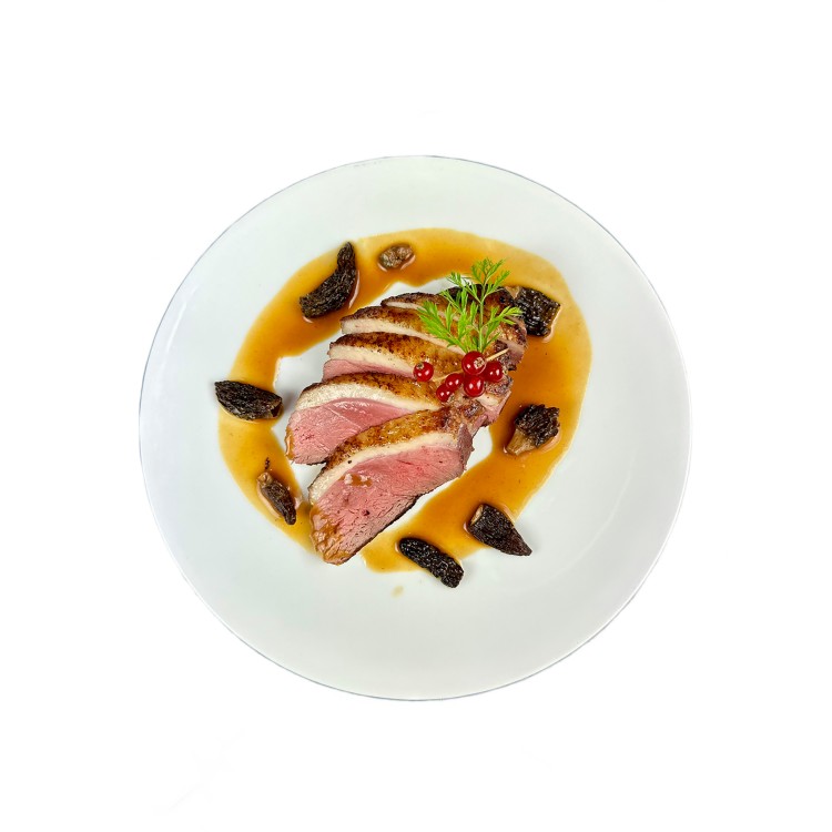 MAGRET DE CANARD AUX MORILLES