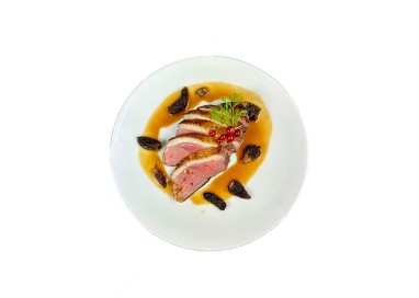 MAGRET DE CANARD AUX MORILLES