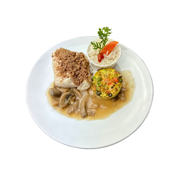 DOS DE CABILLAUD EN CROUTE DE SARRASIN