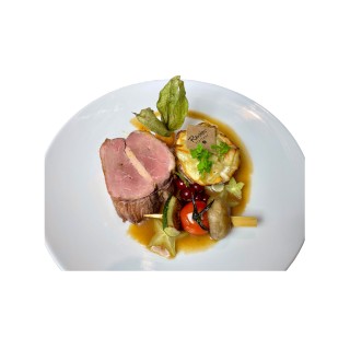 TOURNEDOS DE CANARD AU FOIE GRAS