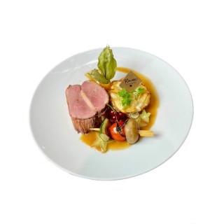 TOURNEDOS DE CANARD AU FOIE GRAS