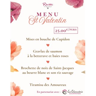 MENU DE LA SAINT VALENTIN