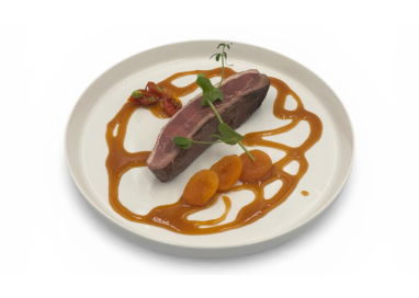 MAGRET DE CANARD AU MIEL ET AUX ABRICOTS