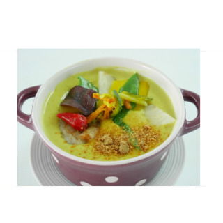 TIMBALE DE GAMBAS AU LAIT DE COCO ET CITRONNELLE