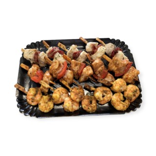 MINI-BROCHETTES CHAUDES (15 PIÈCES)