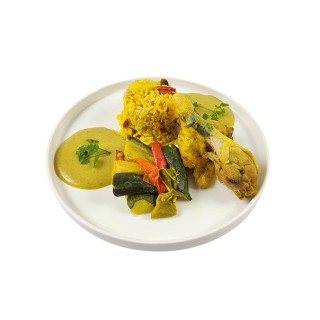 COLOMBO DE POULET ET RIZ MADRAS