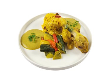 COLOMBO DE POULET ET RIZ MADRAS