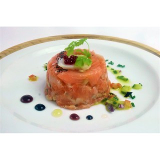 TARTARE DE SAUMON ET NOIX DE SAINT-JACQUES