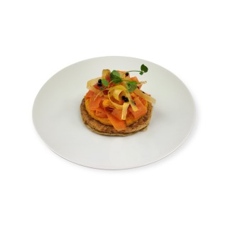 TARTE FINE DE CAROTTES AU CUMIN
