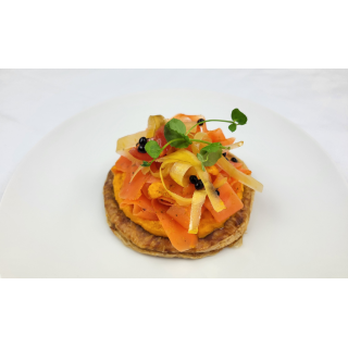 TARTE FINE DE CAROTTES AU CUMIN