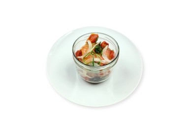 BURGER DE TOMATE ET MOZZARELLA AU PESTO