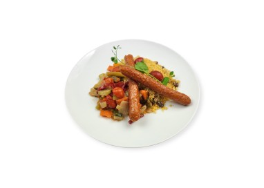 COUSCOUS AUX MERGUEZ VEGETARIENNES