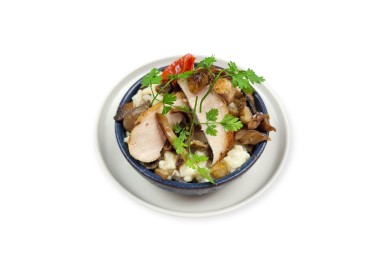 RISOTTO DE VOLAILLE ET CHAMPIGNONS