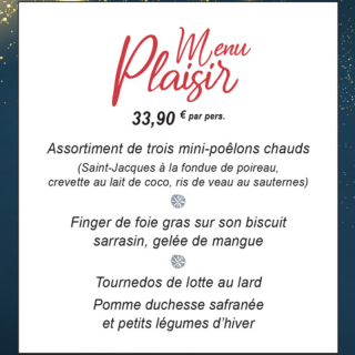 MENU PLAISIR