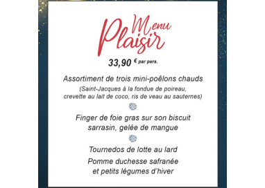 MENU PLAISIR
